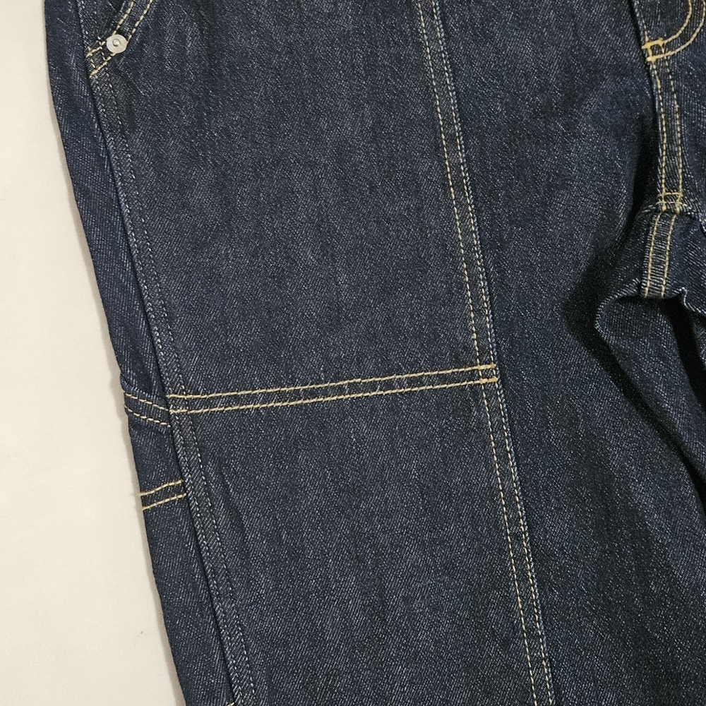 Free Assembly Dark Indigo Utility Straight Leg Jeans Size L, NWT - Picture 5 of 14